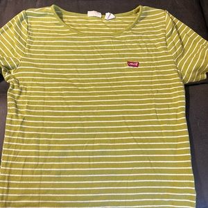 Levi’s M top may be for child on the smaller side stretchy